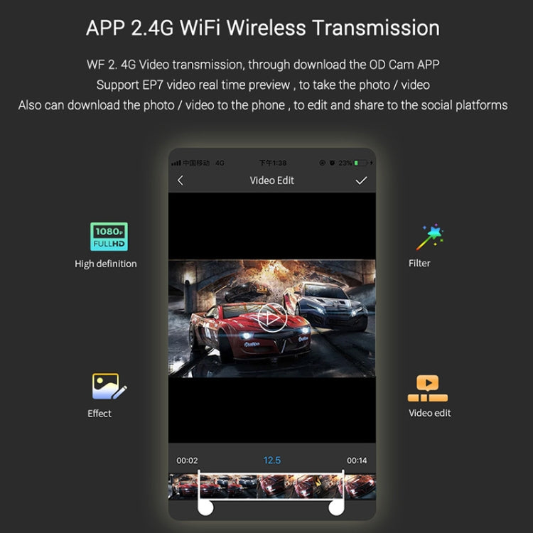 ORDRO EP7 4K Head-Mounted Auto Focus Live Video Smart Sports Camera, Without Remote Control, With Remote Control ORDRO EP7 4K Head-Mounted Auto Focus Live Video Smart Sports Camera, Without Remote Control, With Remote Control